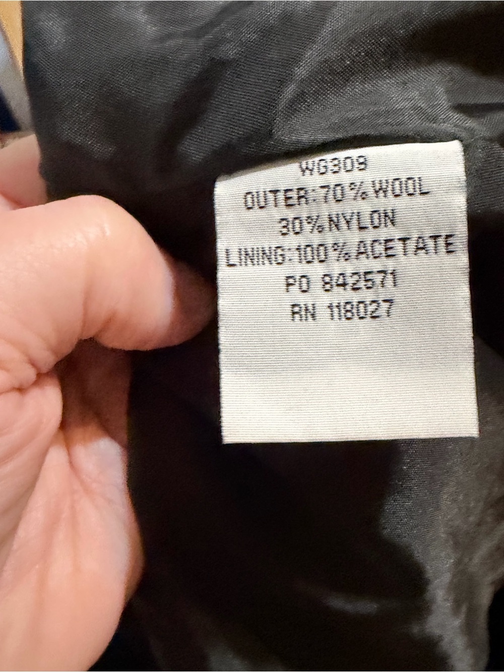 Boden Wool Black and White Mini Skirt with Polka Dot Pattern 14R - Picture 7 of 11